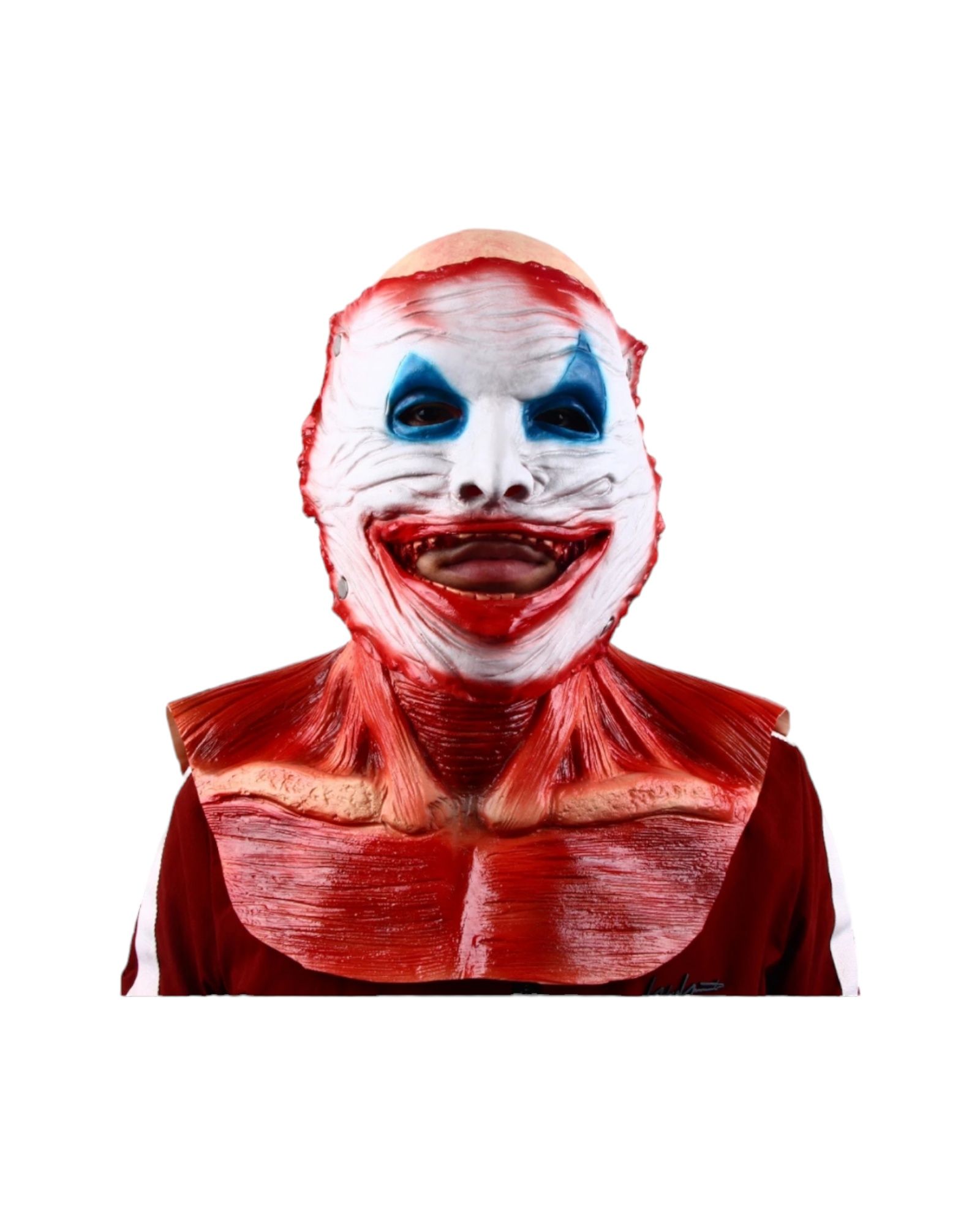 Maska lateksowa Joker podwójna maska, maska 2 w 1