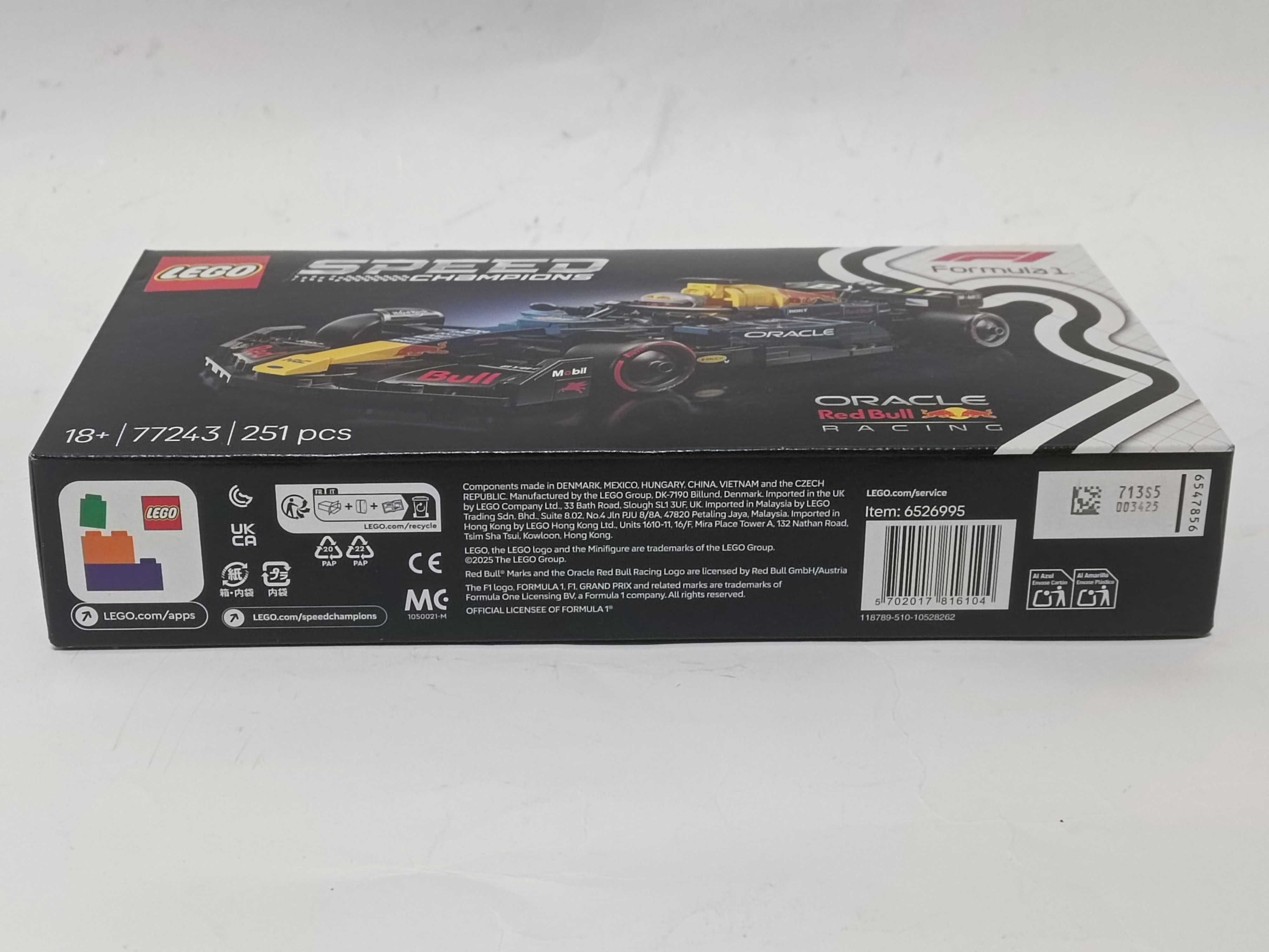 Lego 77243 Speed Champions Oracle Red Bull Rracing RB20 498/06/25s
