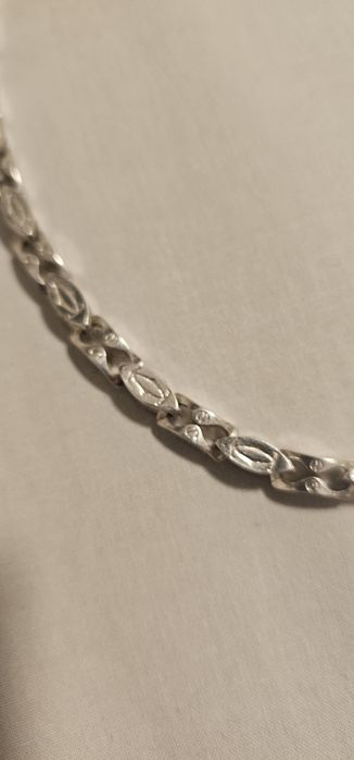 Łańcuszek srebrny wzór Cartier