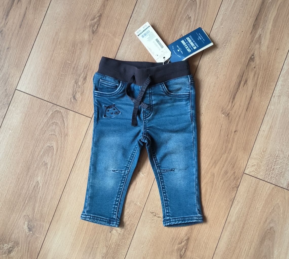 Tom Tailor spodnie miekki jeans r. 74cm nowe z metkami