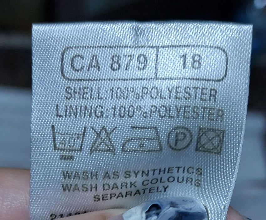 Блуза большого размера синяя