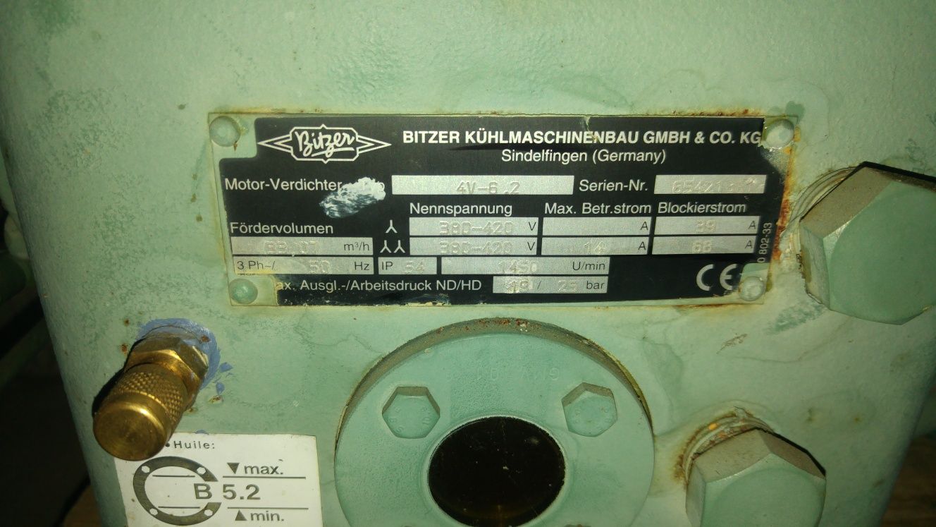 agregat chłodniczy Bitzer model 4V-6.2