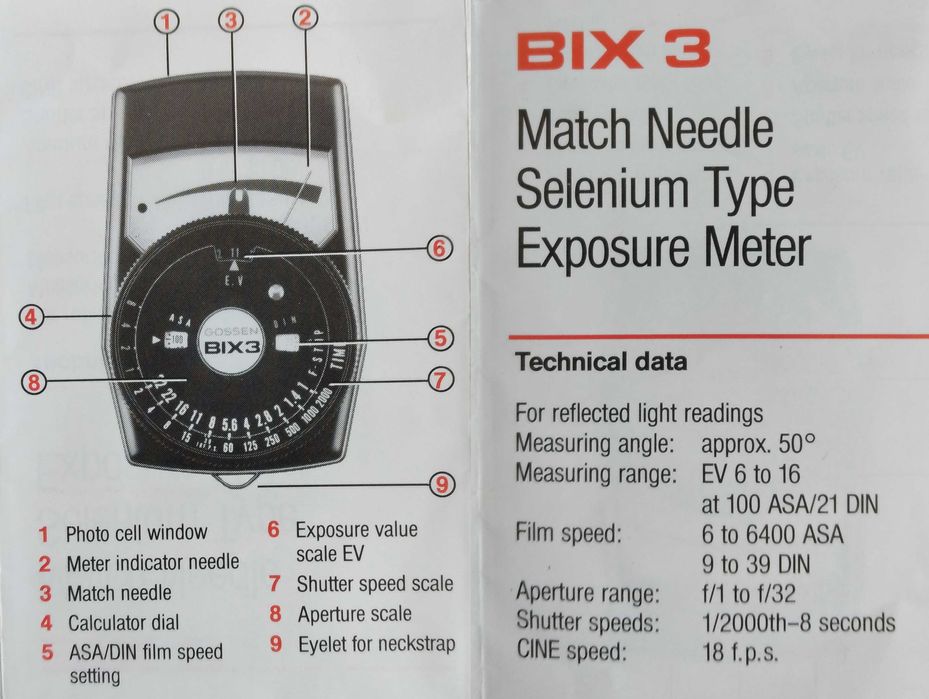 Seagull 120 - Grande formato 6x6 + Fotómetro Gossen Bix3 + Flash