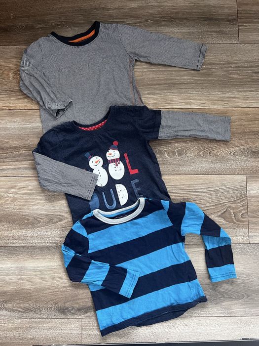 3 bluzki dla chłopca na długi rękaw 92