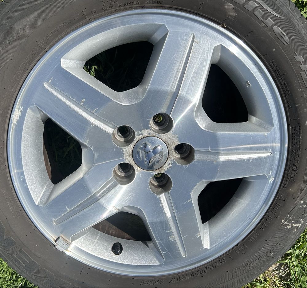 Oryginalne koła Dodge Caliber opony letenie 215/60 R17