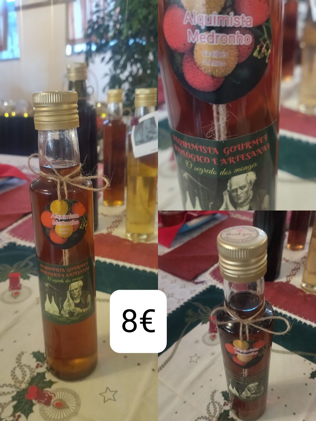 Conjunto de 12 garrafas 250 ml, para licor, vinagre aromático, piripir