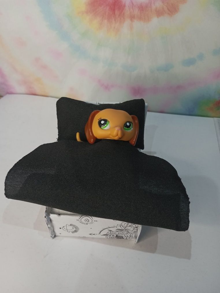 Lps littlest pet shop zestaw akcesoria dodatki handmade łóżko mebelki