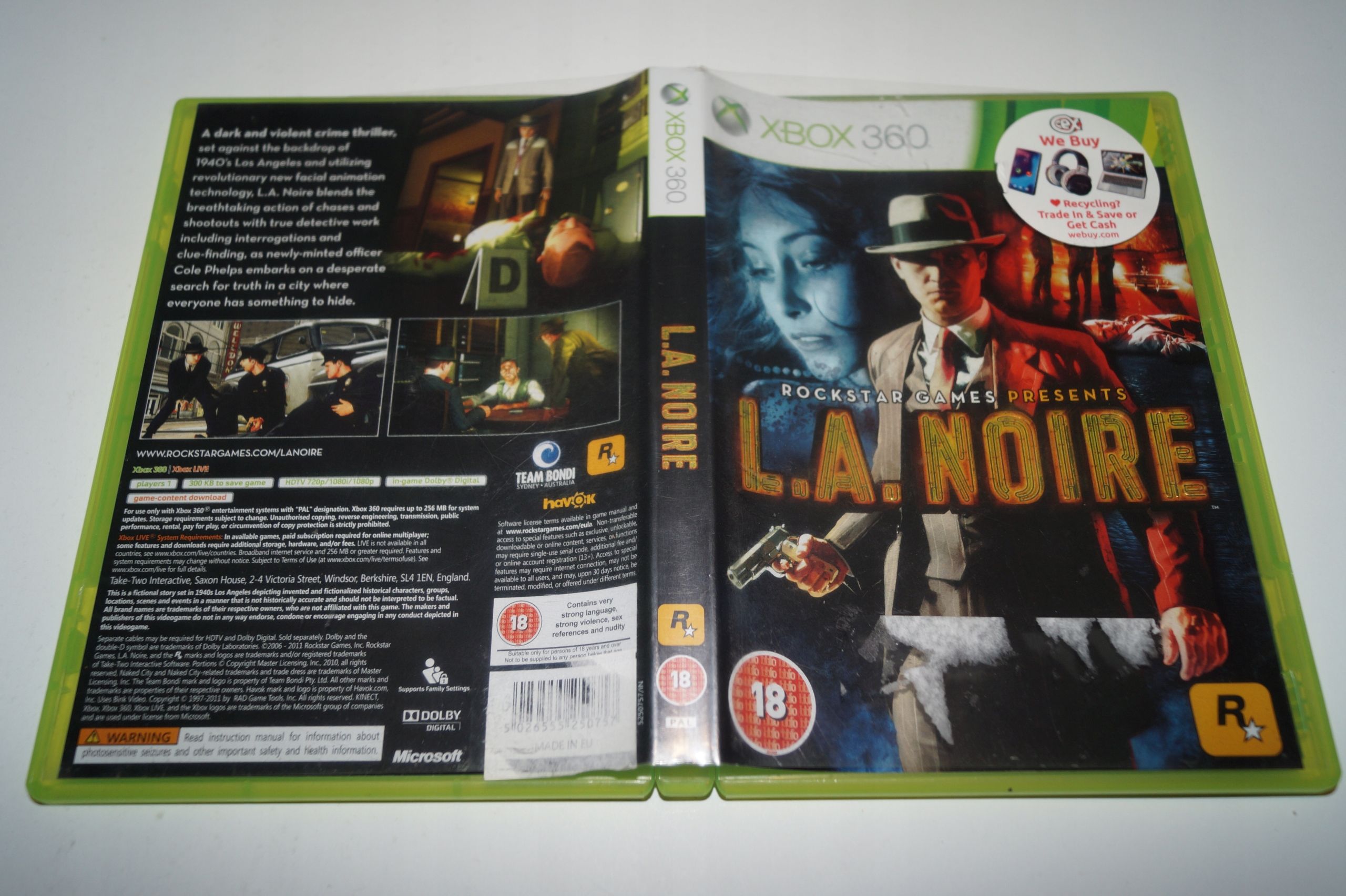 Gra Xbox 360 L.a. Noire X360