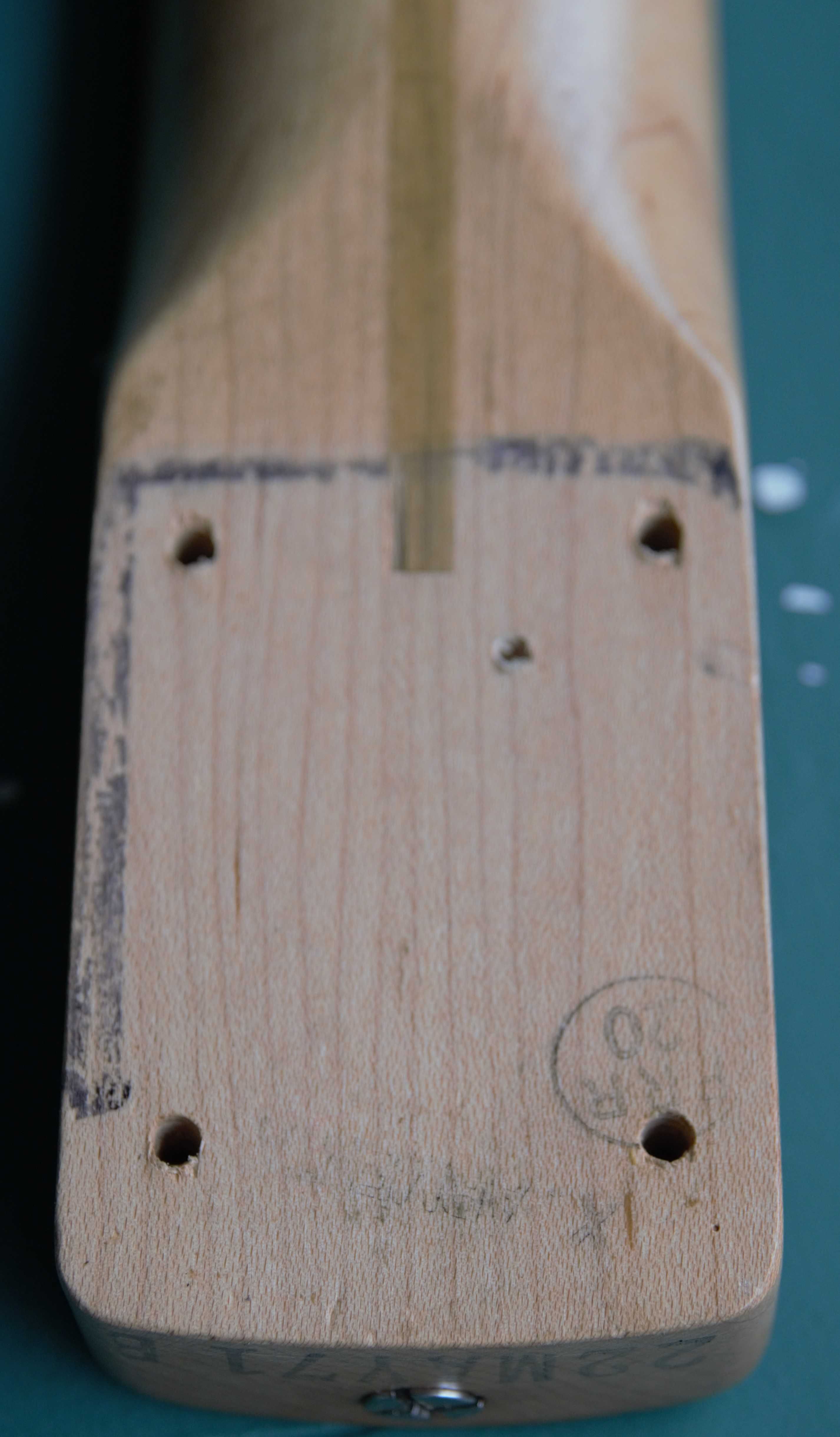 gryf gitary elektrycznej stratocaster