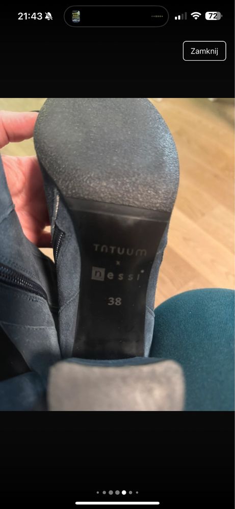 Kozaki Tatuum x Nessi 38 - Nowe! Skora naturalna!