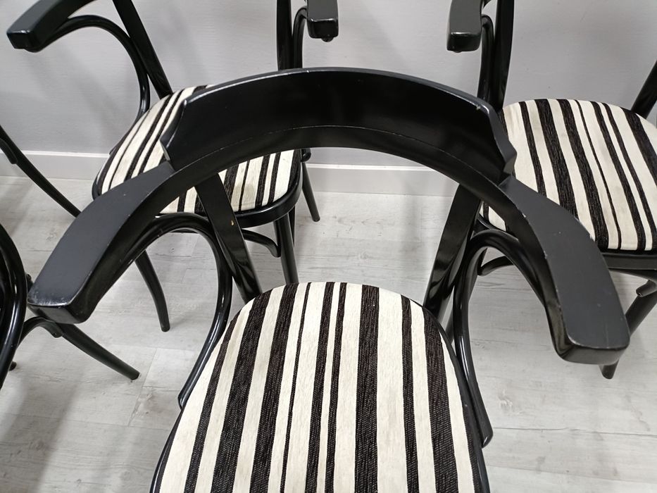 Krzesła gięte Thonet Fameg  czarne Loft do restauracji 5