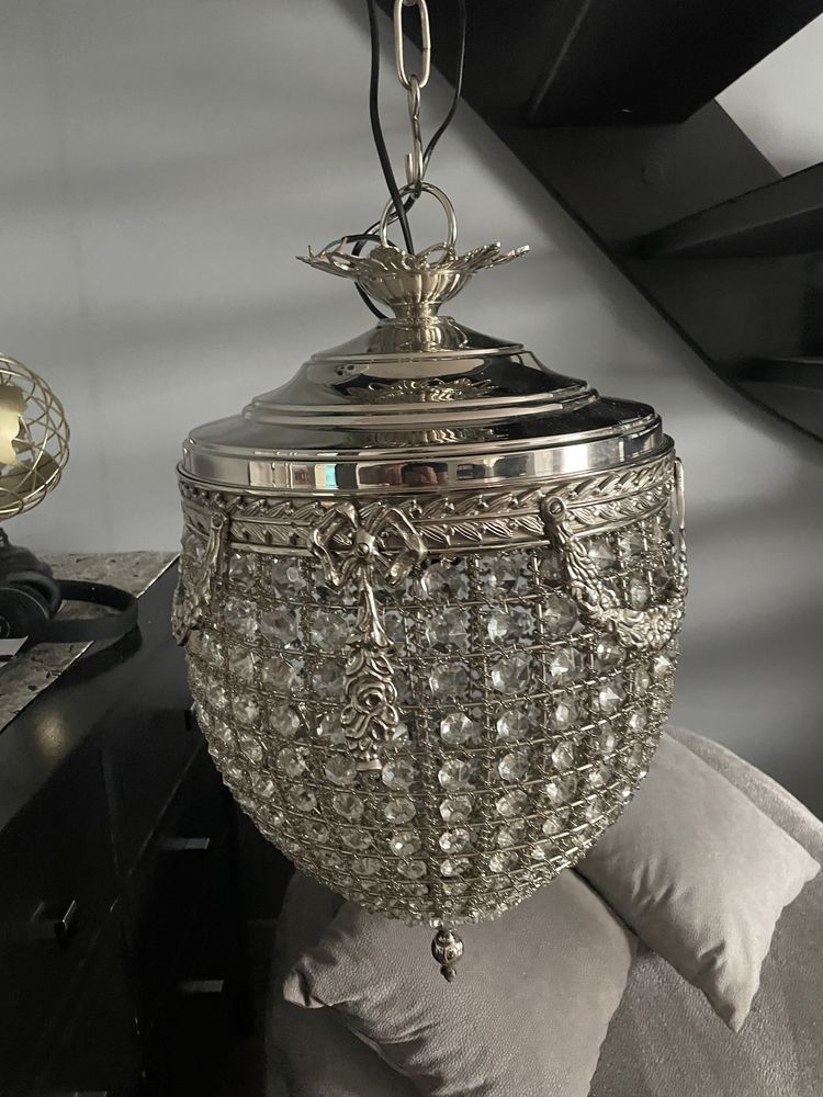 Lampa wiszaca kryształowa