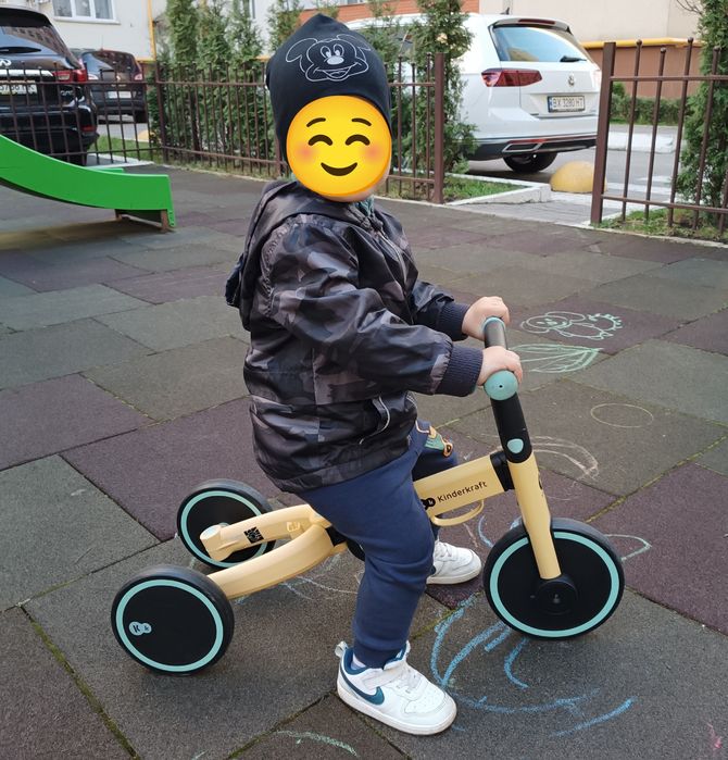 Велосипед-біговел 3 в 1 Kinderkraft 4Trike Sunflower Blue,