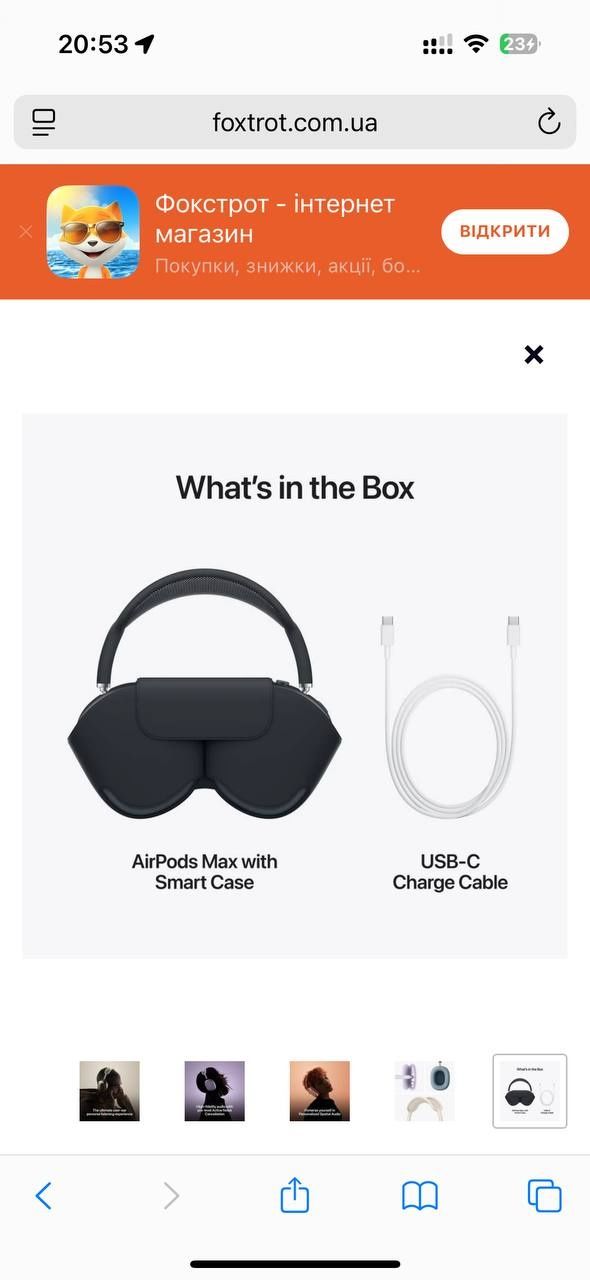 Airpods max 2 midnight оригiнал