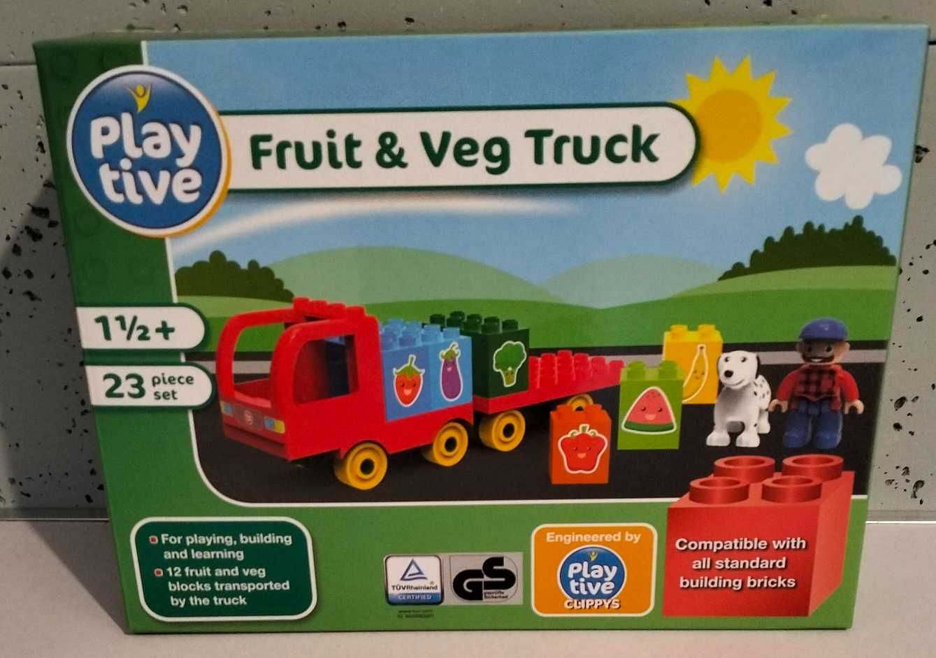 Playtive Ciężarówka z owocami i warzywami, od 1,5 roku, klocki