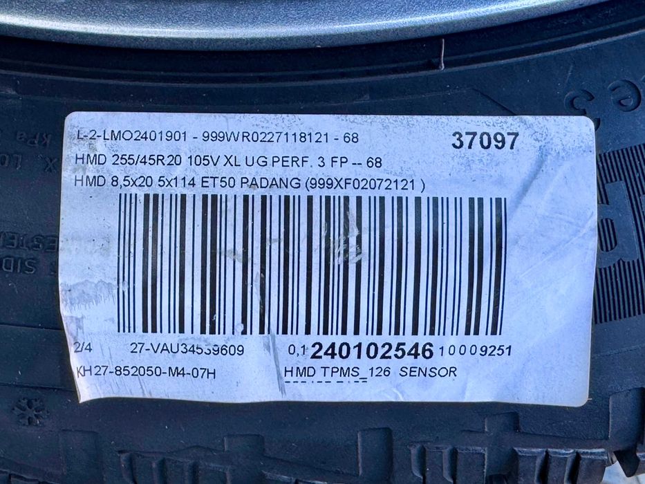 Alufelgi Hyundai Santa Fe 4 Oryginalne 20 TPMS Zimowe FABRYCZNIE NOWE