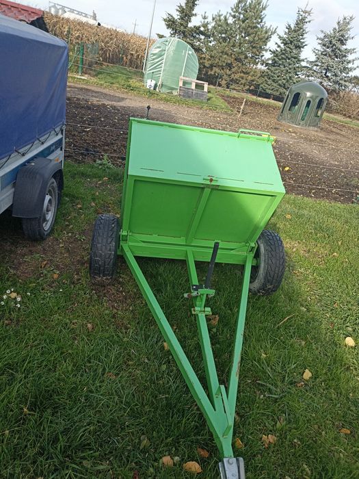 Przyczepka kolor zielony do traktorka, quada ATV/UTV