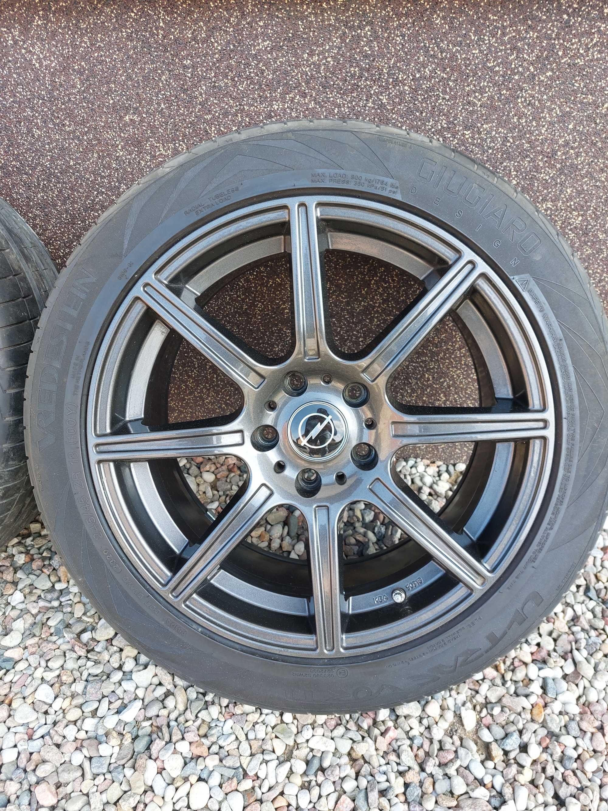 Koła aluminiowe 5x120 opony 245/45R18