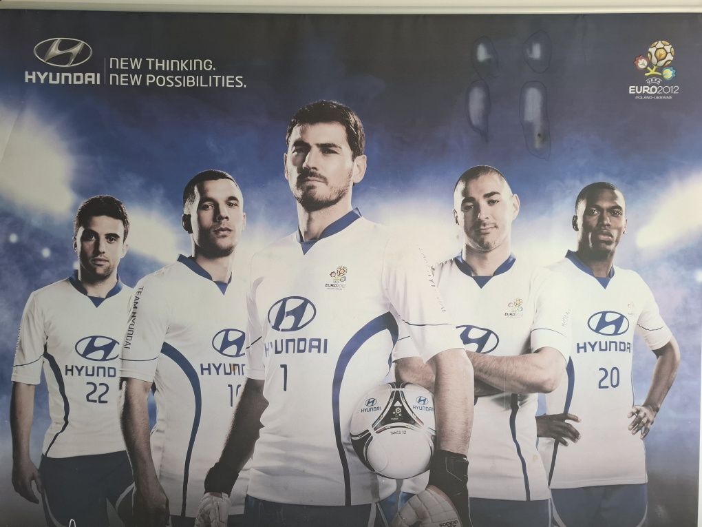 Plakat piłkarze duży Euro 2012