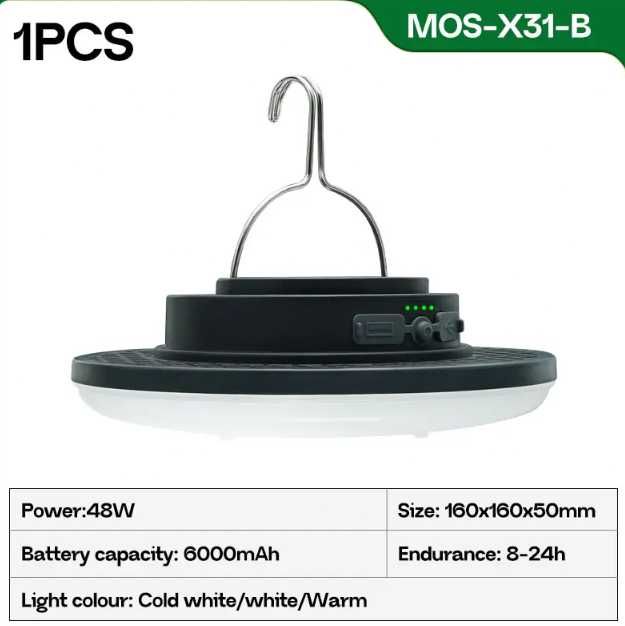 Яскравий акумуляторний світильник, і пауербанк MOSLIGHTING MOS-X31Pro