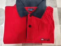 Polo manga curta vermelho marca Lion Of Porches
