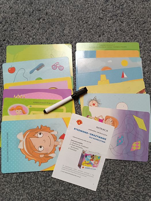 Zestaw kreatywny rysowanie - zamazywanie