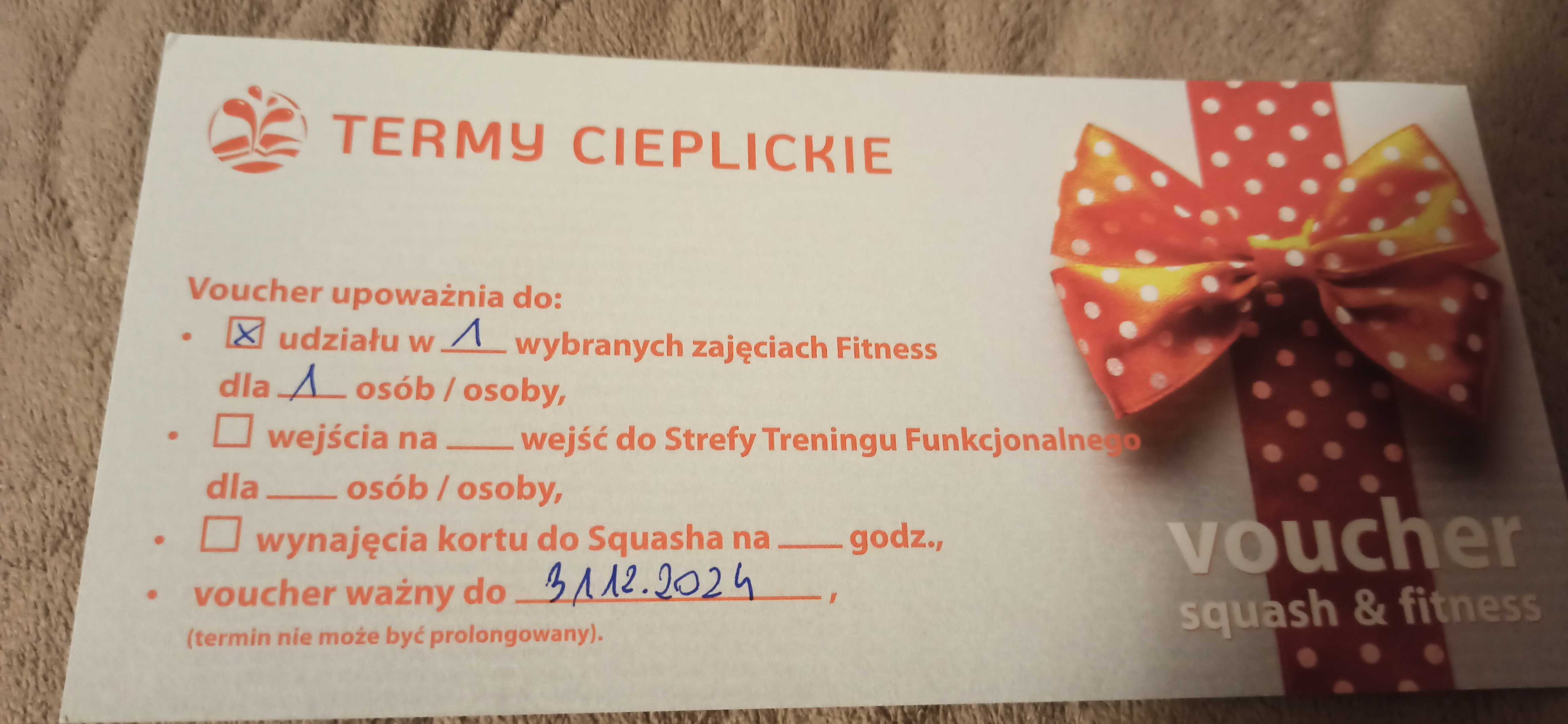 Voucher Termy Cieplickie - wybrane zajęcia fitness.