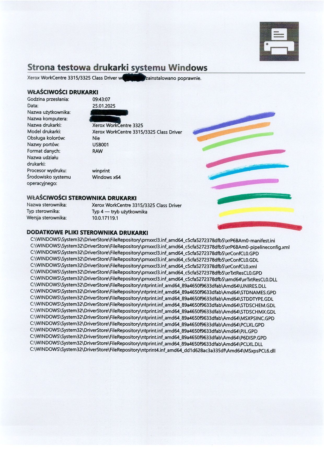 Drukarka skaner Xerox 3325 stan b. dobry