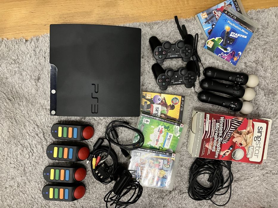 PS3 + singstar s/fios + buzz s/fios