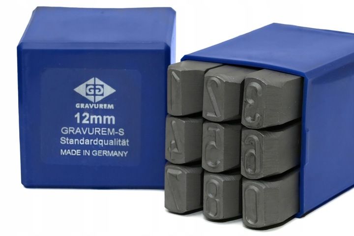 Znacznik Numerator Stemple Cyfry 0-9 Germany 12 Mm