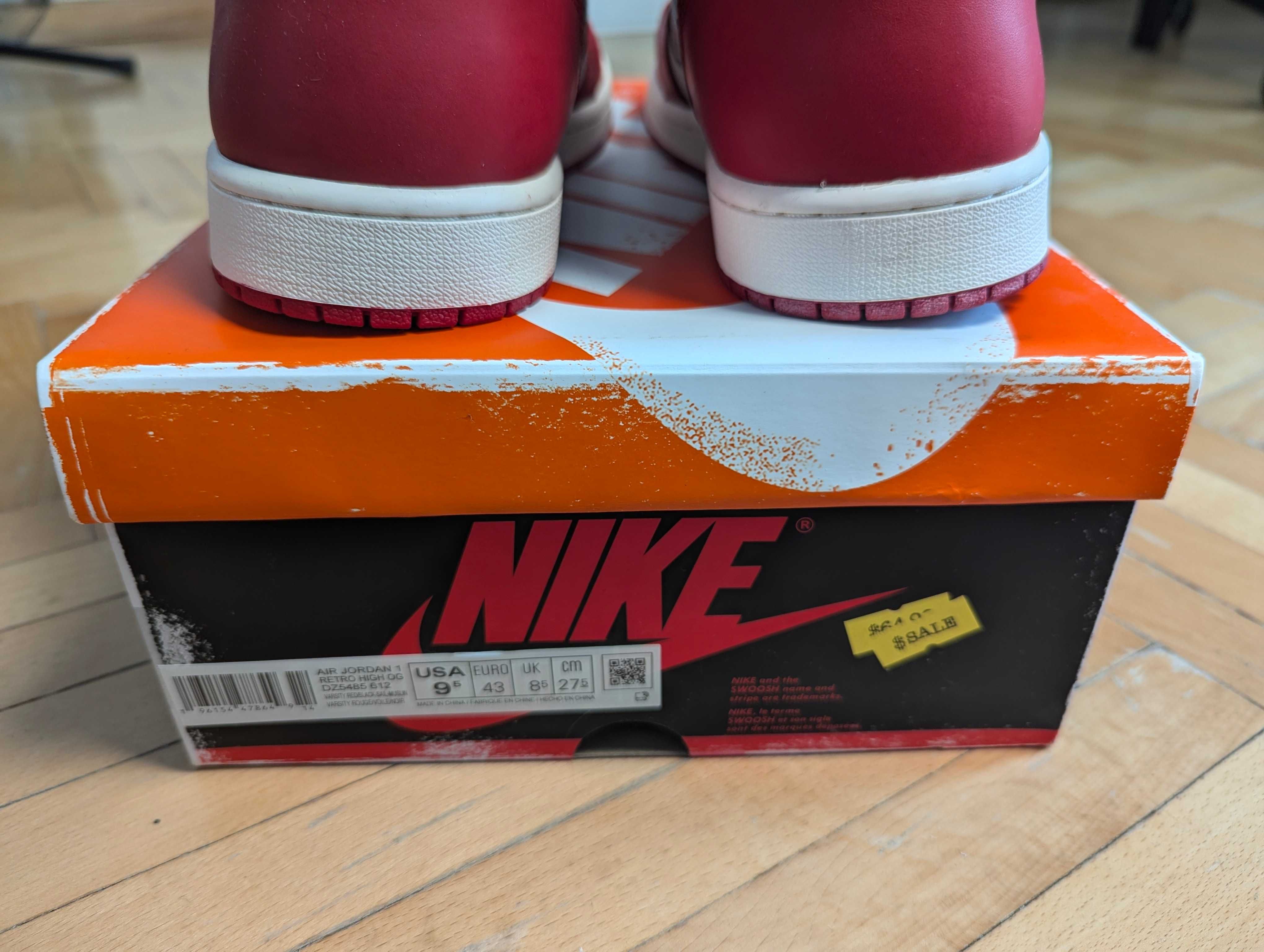 Jordan Retro 1 Lost and Found Chicago NEW 43