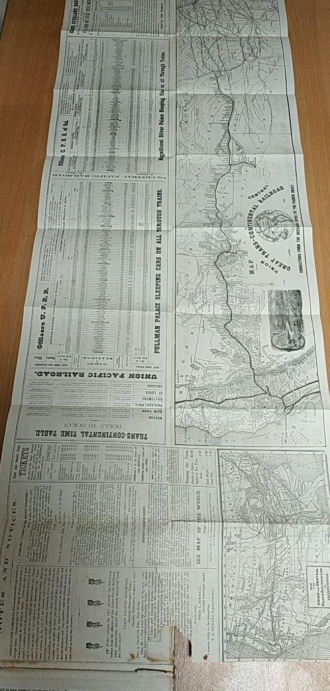 Livro Americano de 1873 Crofutt's Trans-Continental Tourist's Guide