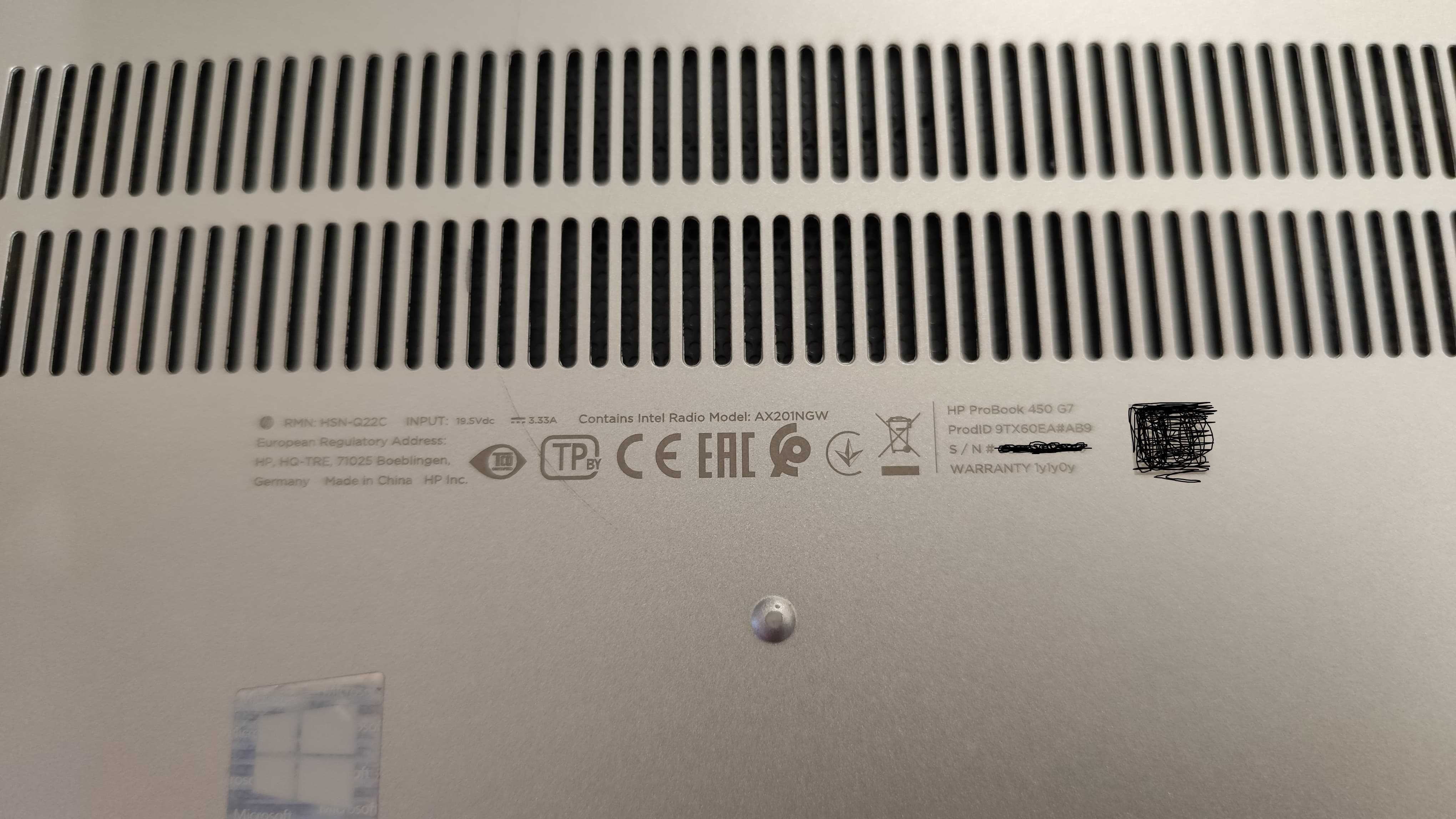 2 x Portatil HP ProBook 450 G7, i7 10th 16Gb Ram, SSD 240 Gb Nvme