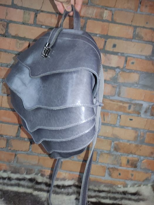 Сумка рюкзак з натуральної шкіри