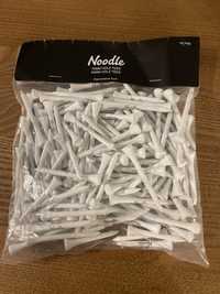 Noodle, kołki do golfa. 150 sztuk, nowe