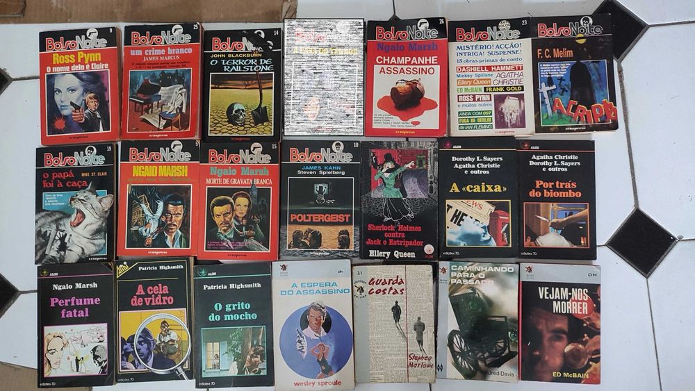 Lote 50 Livros Policial, Espionagem e Terror