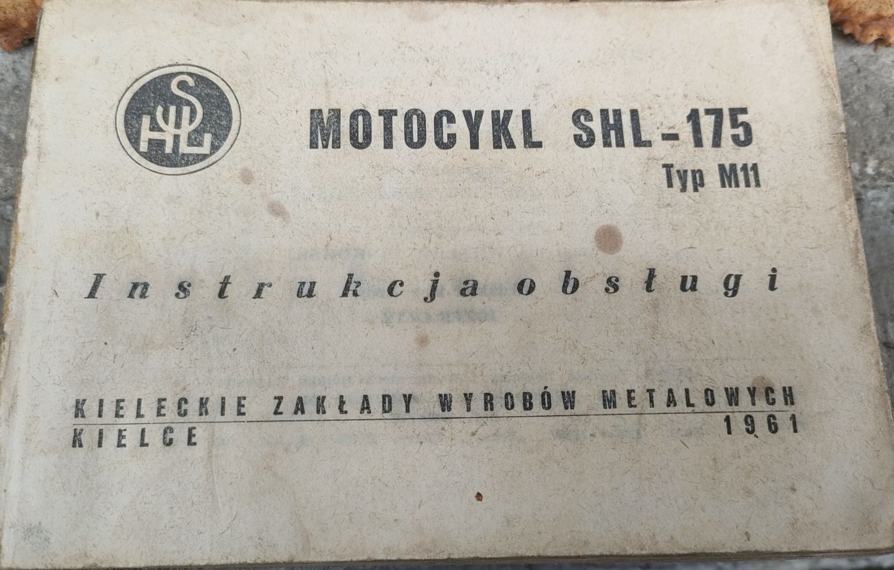 Motocykl SHL 175 typ M11 Instrukcja obsługi