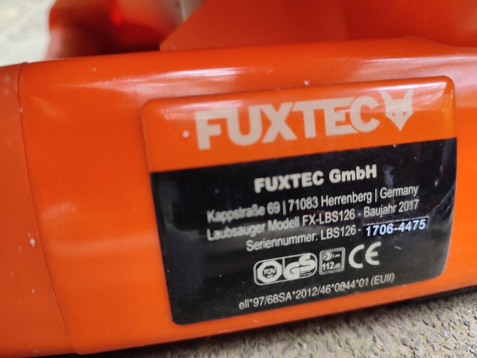 Повітродувка пилосос із бензиновим двигуном Fuxtec