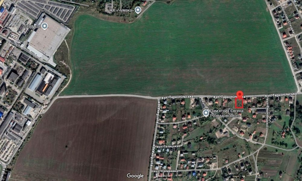Продається 12 сотих в пригороді Тернополя.