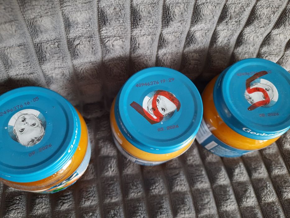 Herberki gerber Słoiczki po 4 miesiącu obiadki zupki