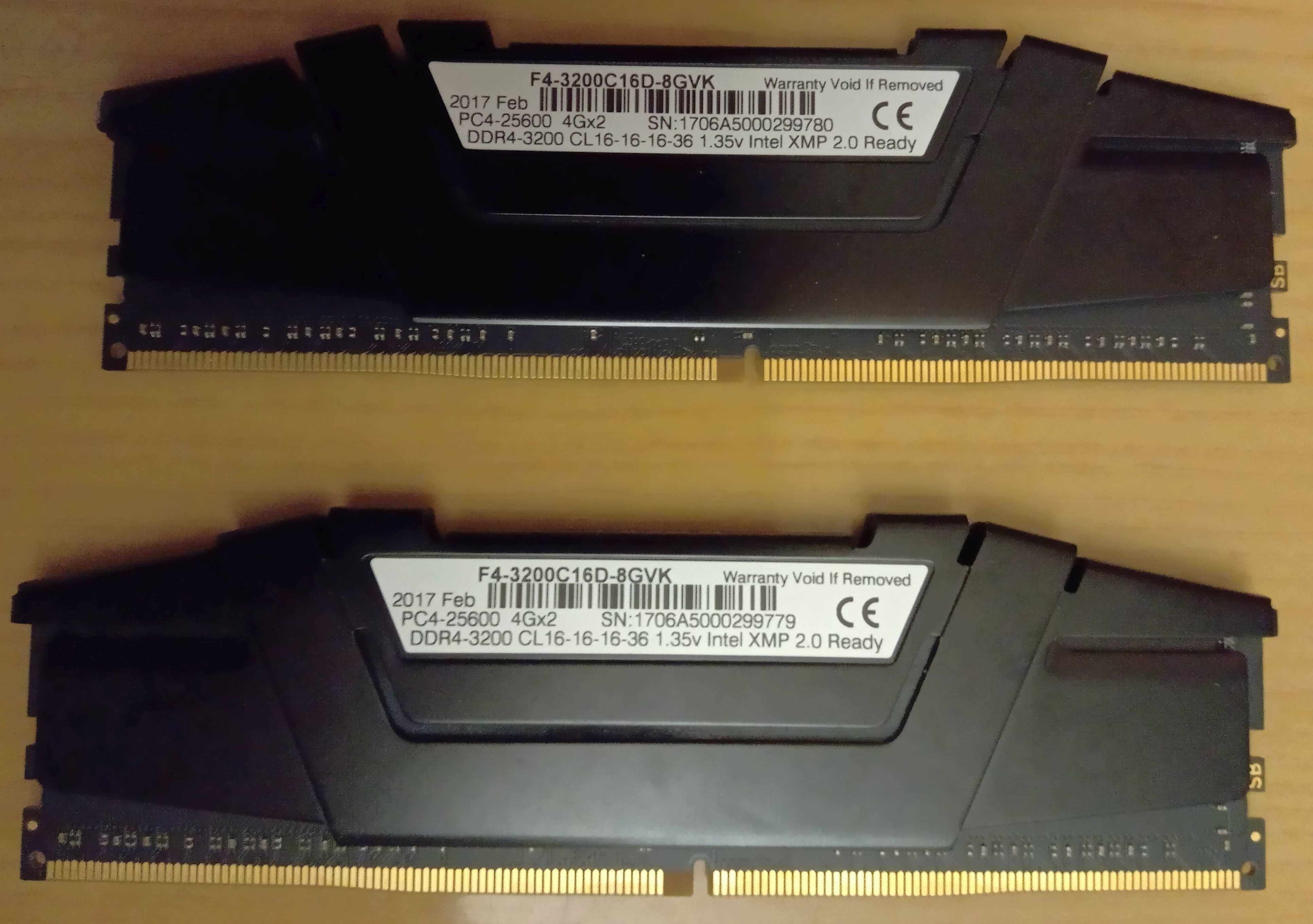 Pamięć RAM G.Skill Ripjaws V DDR4 3200MHZ 2x4GB [8GB]