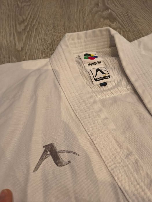 Kimono 150 profesjonalne, WKF kumite, gruba bawełna, Arawaza