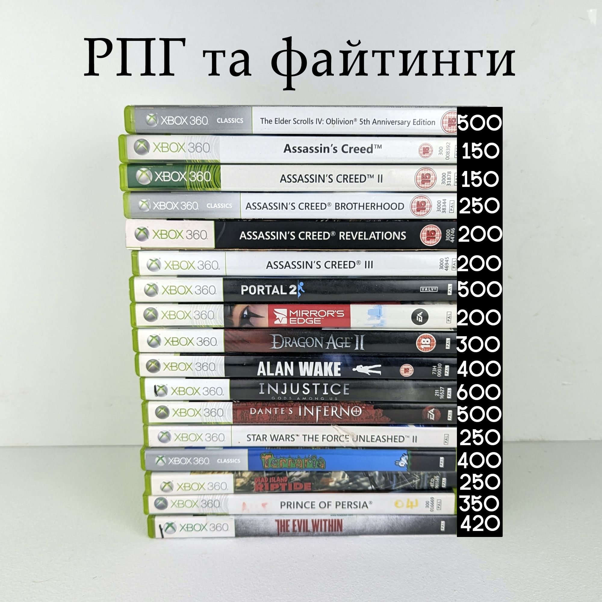 Ліцензійні ігри хбокс one, игры Xbox 360