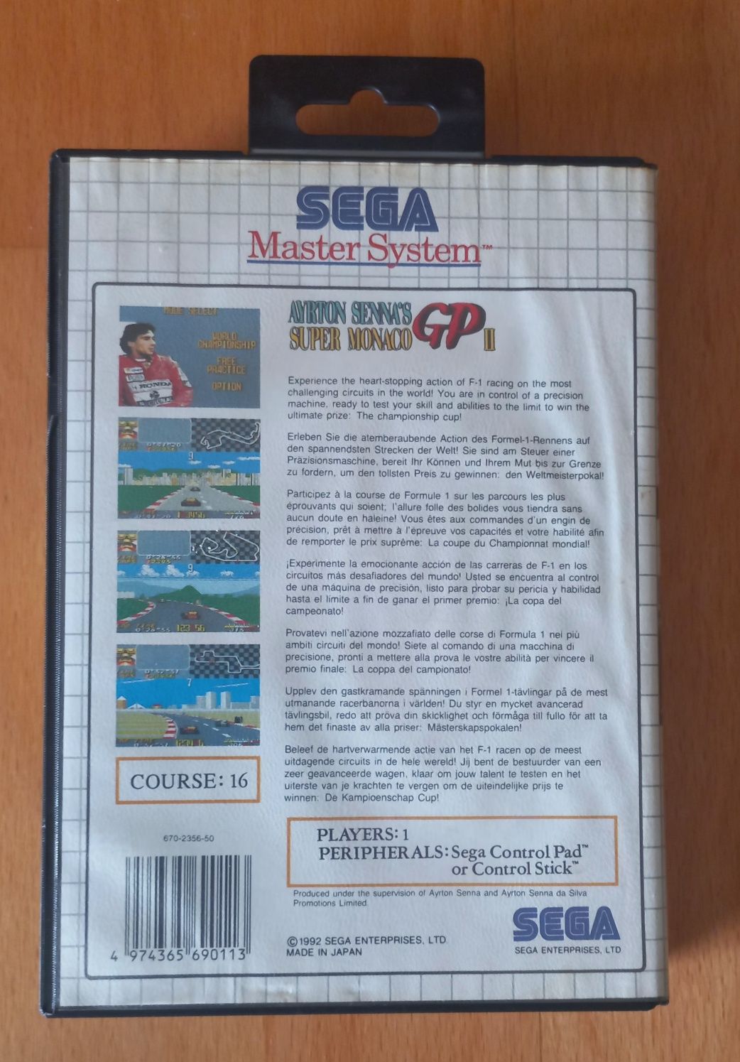 Jogo para Master System completo