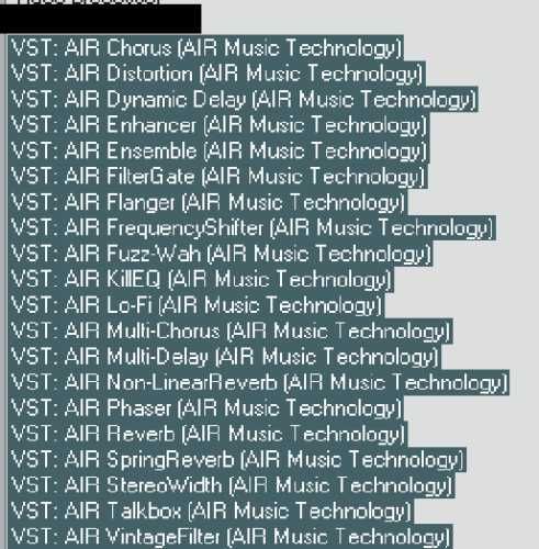 air music wtyczki daw auto tune focusrite native relab sonivox xln vst