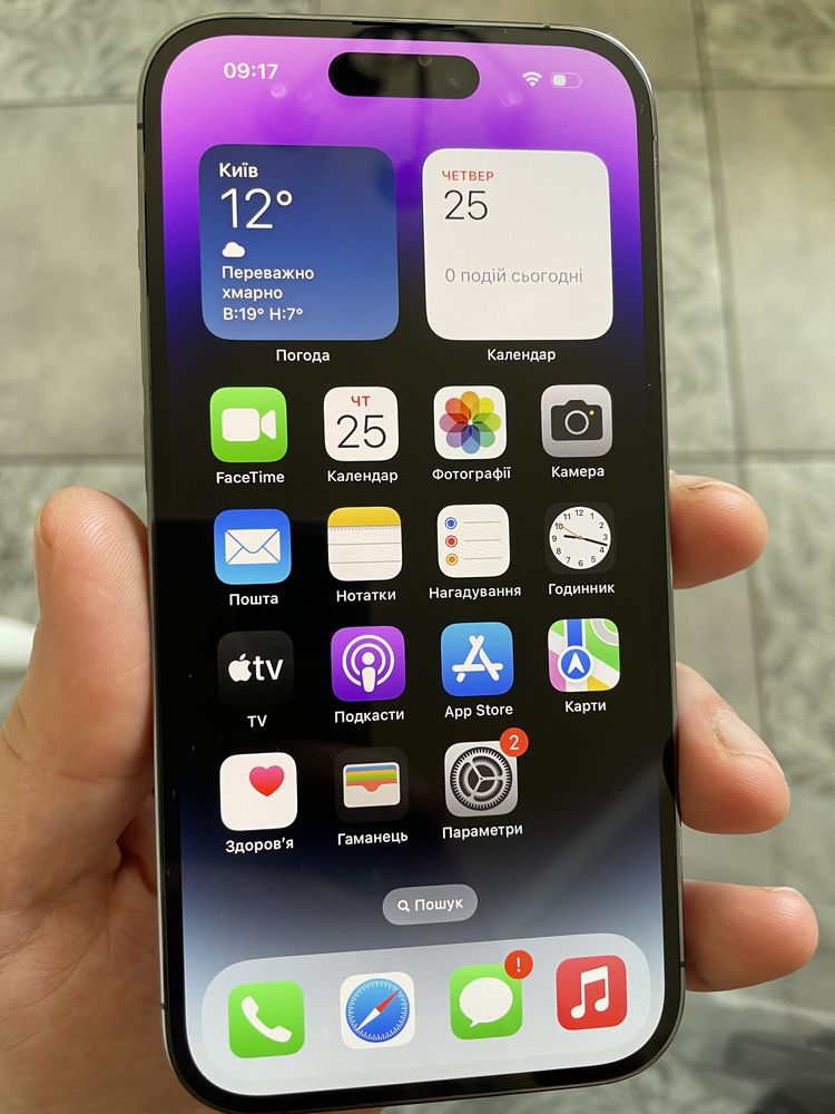 телефон iPhone 14 Pro 128Gb Deep Purple  e-sim . Неверлок.