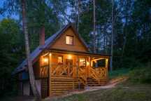 Domek nad jeziorem  Porost /  sauna / jacuzzi / dwa domki cały rok