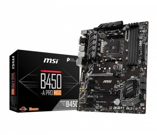 Płyta główna MSI B450 -A Pro Max +  AMD Ryzen 5 1600 + Good ram 8gb