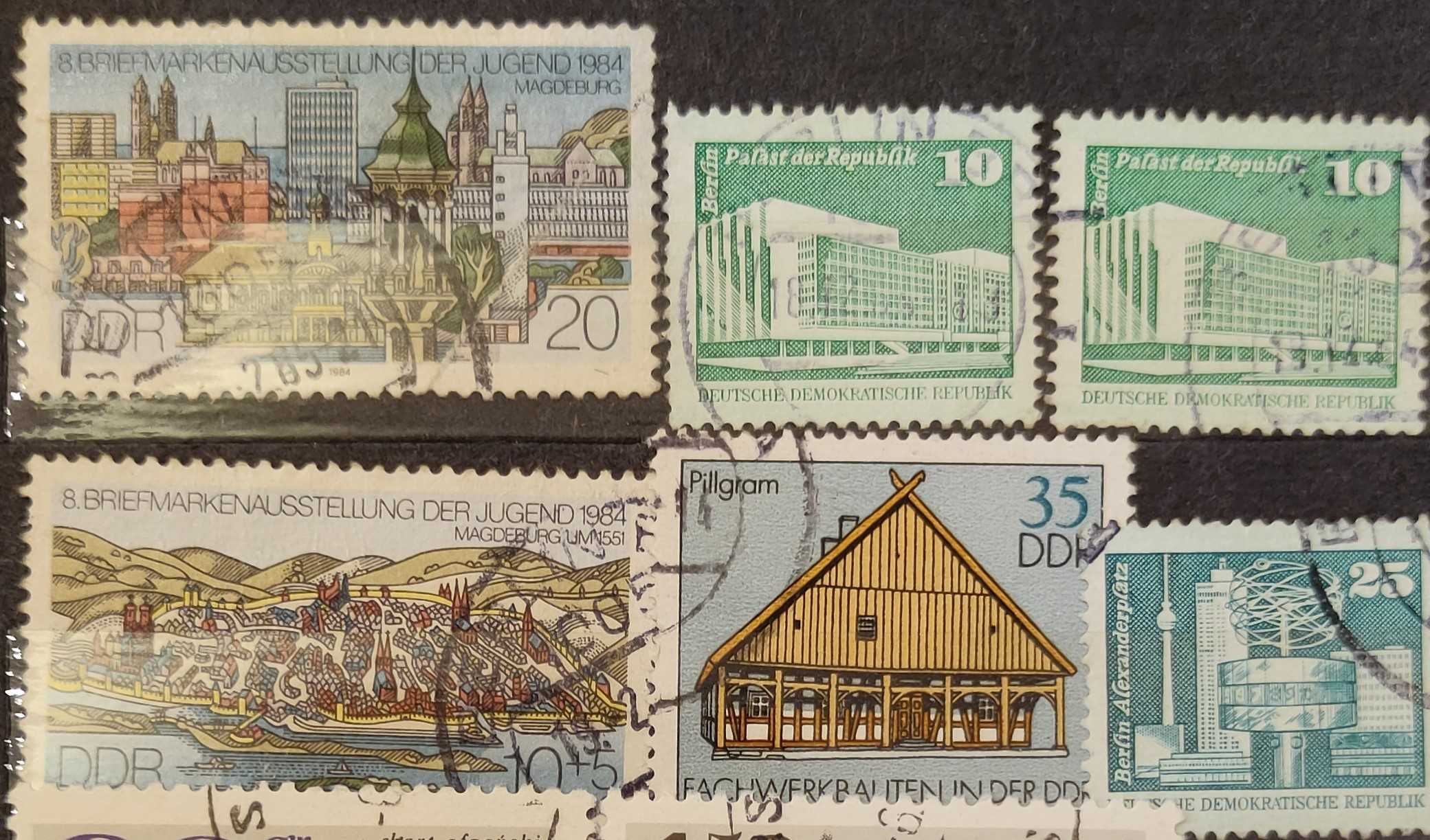 Znaczki pocztowe, znaczek pocztowy niemiecki (6 sztuk), lata 80