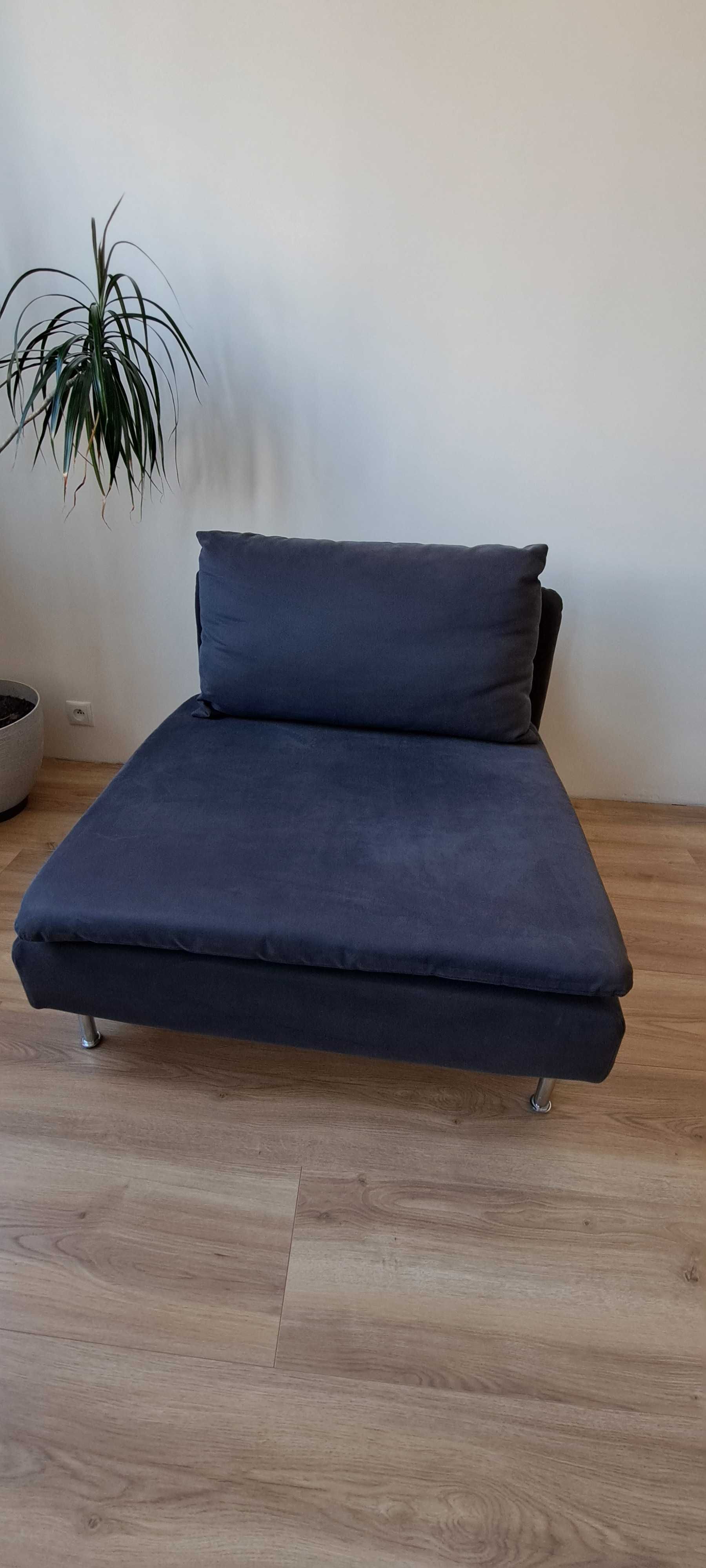 Ikea, sofa Sodernhamn ciemnoszara 1-osobowa